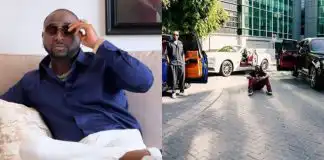 Davido brags as he shows off new cars