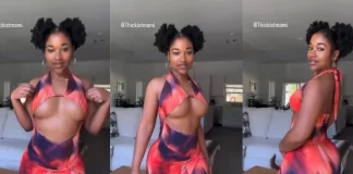 IG Marveled As Lady Seize Attention With Her Dress Which Showed Half Of Her Boobss