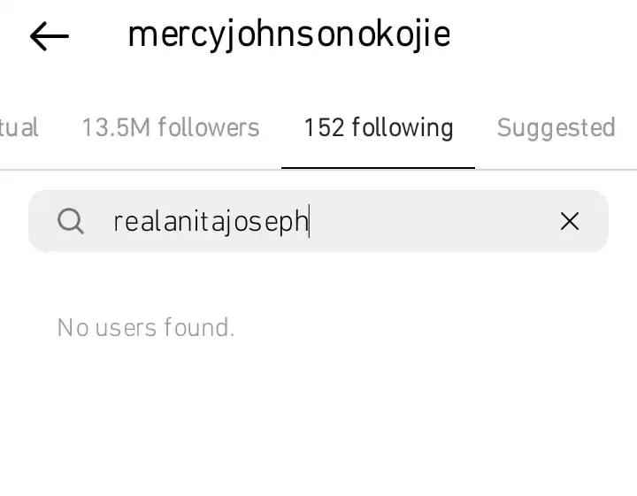 Mercy Johnson unfollows Anita Joseph kemi Filani blog min