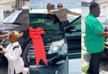 Mr Ibu rains prayers on daughter Jasmine as she acquires new car