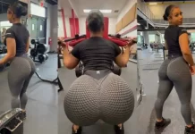 “Which kind yansh be this” Gorgeous young woman putting in some serious work at the gym