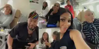 Something is cooking – Fans agog over video of Nancy Isime, Bimbo Ademoye, Mercy Eke, others boarding a plane
