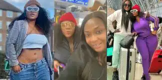 London humbled him – Destiny Etiko, Lizzy Gold mock Nigerian Governor-elect for standing in a passenger bus