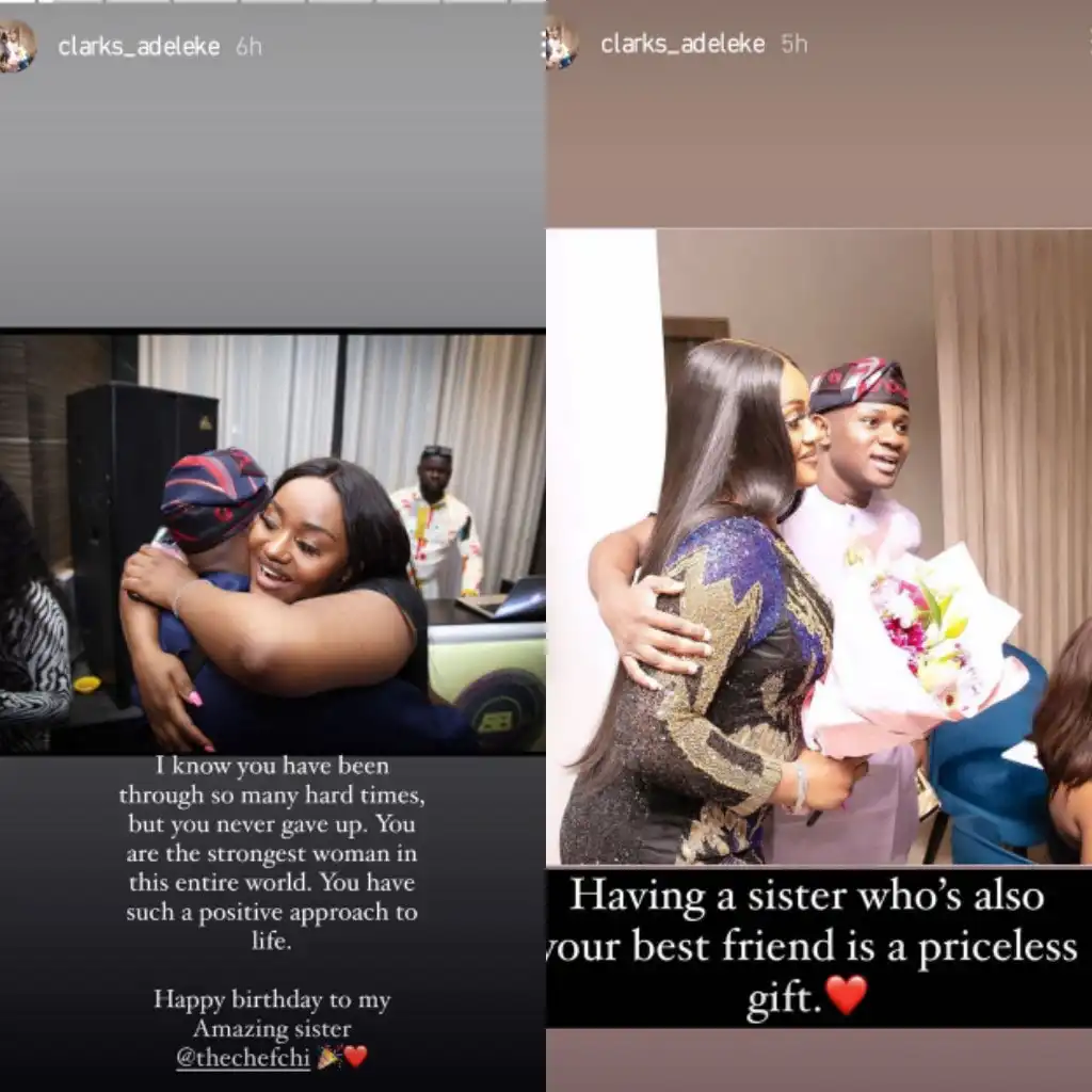 You have been through a hard time but you didnt give up Clarks Adeleke celebrates Chioma Rowlands birthday