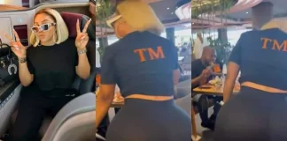 Toke Makinwa breaks internet as she flaunts her massive surgically enhanced behind (Video)