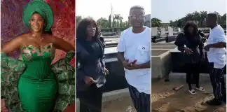 What I’ll do if any strange thing happens here – Mercy Johnson warns producer as they shoot on burial ground