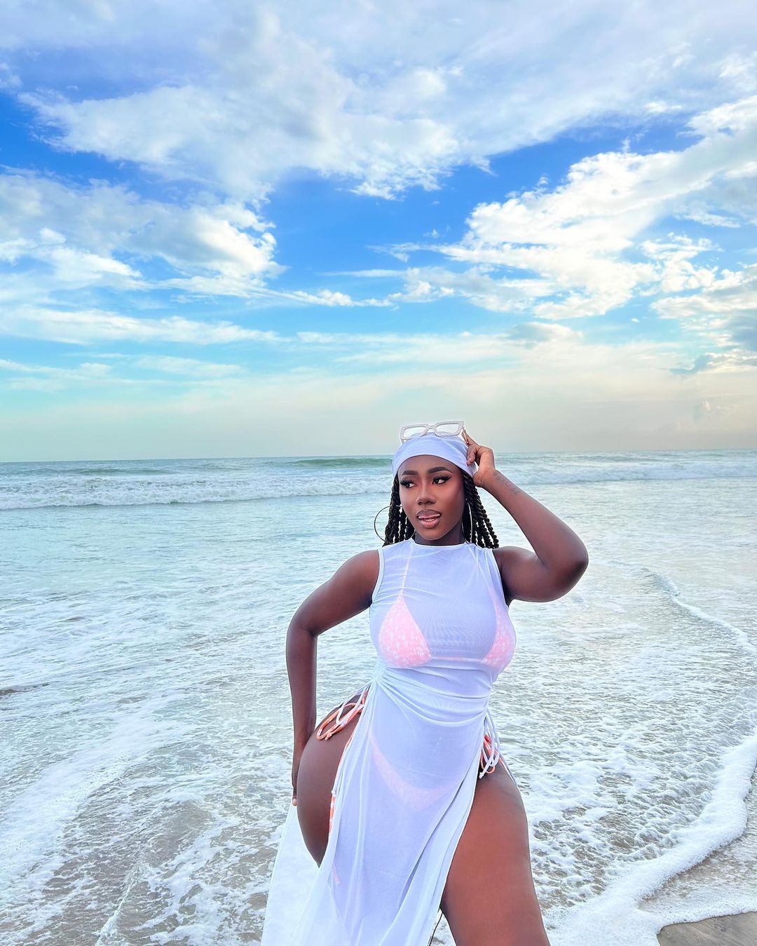 "Who is your Photographer" Mr Macaroni, Others React As Ghanaian Model, Hajia Bintu Posts New Photos Rocking A Beachwear 1 Mr Macaroni, Others React As Ghanaian Model, Hajia Bintu Posts New Photos Rocking A Beachwear