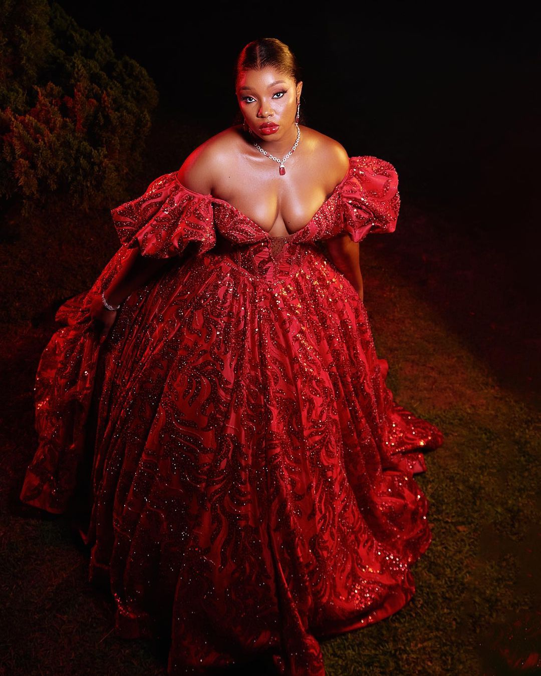 Former BBN Star, Bambam Causes Reactions With New Photos Of Herself In Open-chest Outfit