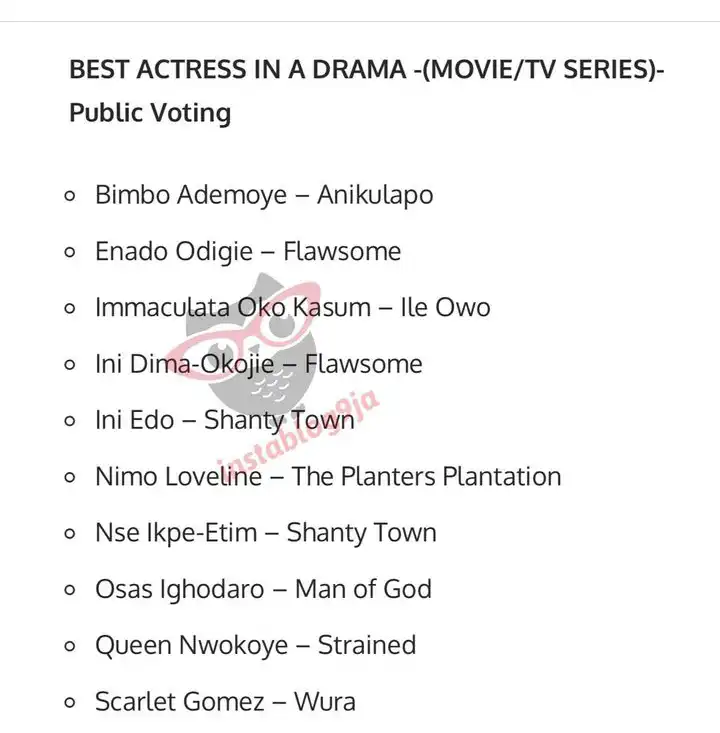 AMVCA 2023 Actress in Drama nominee list Kemi Filani blog 1
