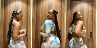 Beautiful lady shows off her unique whining (Video)