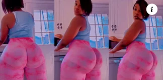 Beautiful queen gives men a run for their money with her goods view (watch video)