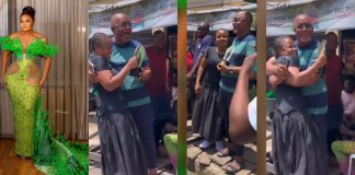 “How my dad took me to my first audition and waited for 6 hours till I was done” Bimbo Ademoye spills as she takes her AMVCA award to her father (Video)