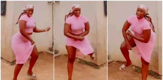 Curvy lady cause stir online as she rolls waist to Tee Dollar’s Beat (video)