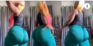 “Heavy Artificial Nyash” Reactions As Lady twerk her huge nyash and sparks debate about whether it is natural or artificial (video)