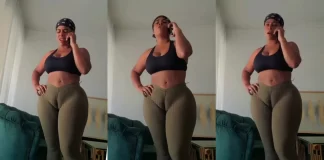 Lady stylishly ask men to patronize