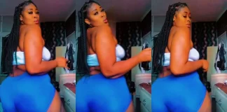 Perfect Bodied Lady Moves slowly in her room for Viewers (Video)