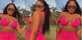 IG Model KalBy Tempting Gees With Her See Through Dress Showing Her Pantiies