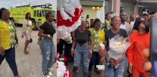 Homecoming: Mammoth crowd troop out in Akwa Ibom to welcome Hilda Baci and her mum