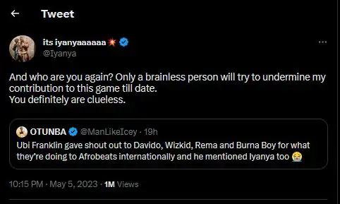 "You Are Brainless" – Iyanya Slams Troll Who Undermined His Music Career 1 brainless