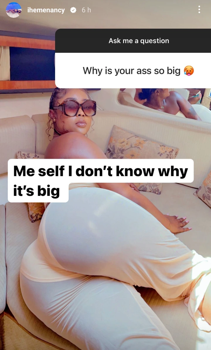 "I dont know why" Actress Iheme Nancy Responds To A Male Fan Who Asked Why She Has A Big Bumbum 2 195da47797cc4f839ae101423b3781f1