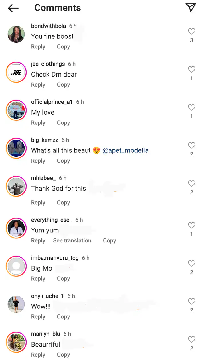 "Obsessed" Nigerian Man goes gaga as BBN Star, Apet Modella Shares New Raunchy Photos Of Herself In Crochet Outfit 2 3dea2291aa984286ac2d2c098e6516fb