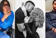It’s doing me like I should post her picture – Toyin Abraham threatens as Olumide Oworu hides lover’s face