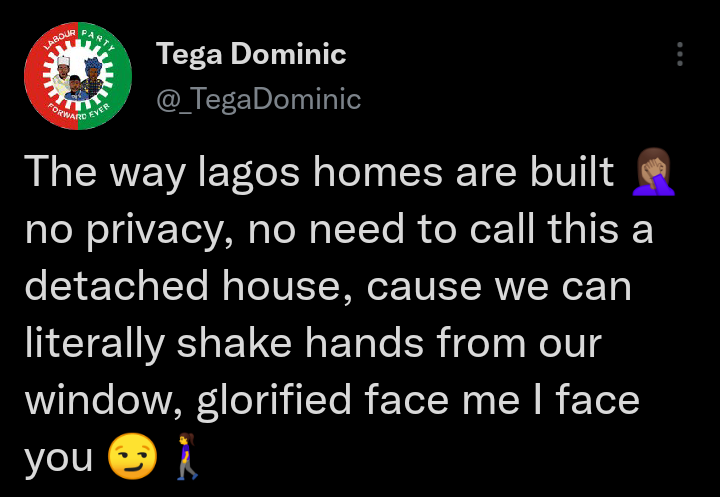 The Way Lagos Homes Are Built, No Privacy, We Can Literally Shake Hands From Our Window – BBN’s Tega Dominic 1 91330ed935dd4c36aff92130a2057192