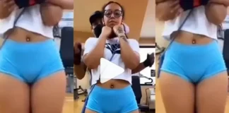 Beautiful Lady Show Of That Her Big Size Of Her Kpekus (Watch)