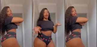 Cute lady causes massive attention with her hot dance moves on live on TikTok