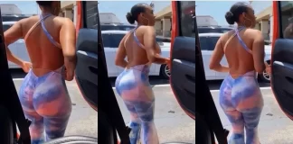 "Don’t let your Boyfriend Watch this Video" Lady Causes commotion with her Dress in video