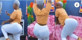 Unknown curvy lady exudes