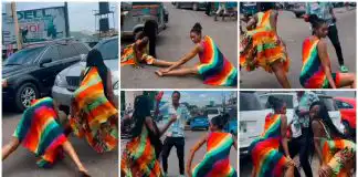 Janemena and Korra Obidi causes traffic jam as they twerk on busy road, netizens react