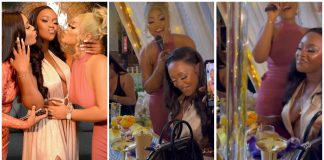 Luchy Donalds chest-revealing outfit at her birthday party triggers reactions