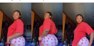 Netizens Reacts As Slay Queen shakes her Assets to tease preachers who say she would burn for her lifestyle. (Watch video)