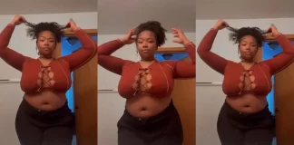 “Omo see Bobby” Beautiful lady flaunts her beauty online (Video)