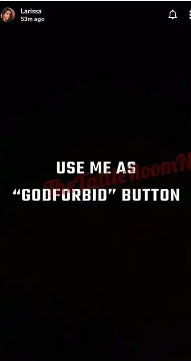Use me as Gos forbid button Larissa London reacts to Davidos cheating scandal