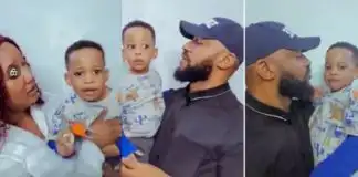 Yul Edochie sparks reactions with new video of Judy Austin and their son, Star Dike