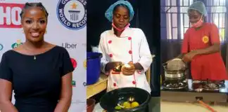 Hilda Baci reacts as Ekiti Chef, Dammy, attempts breaking her GWR’s 100-hr cook-a-thon feat