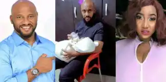 Yul Edochie gets fans talking with video of him feeding 2nd child with Judy Austin