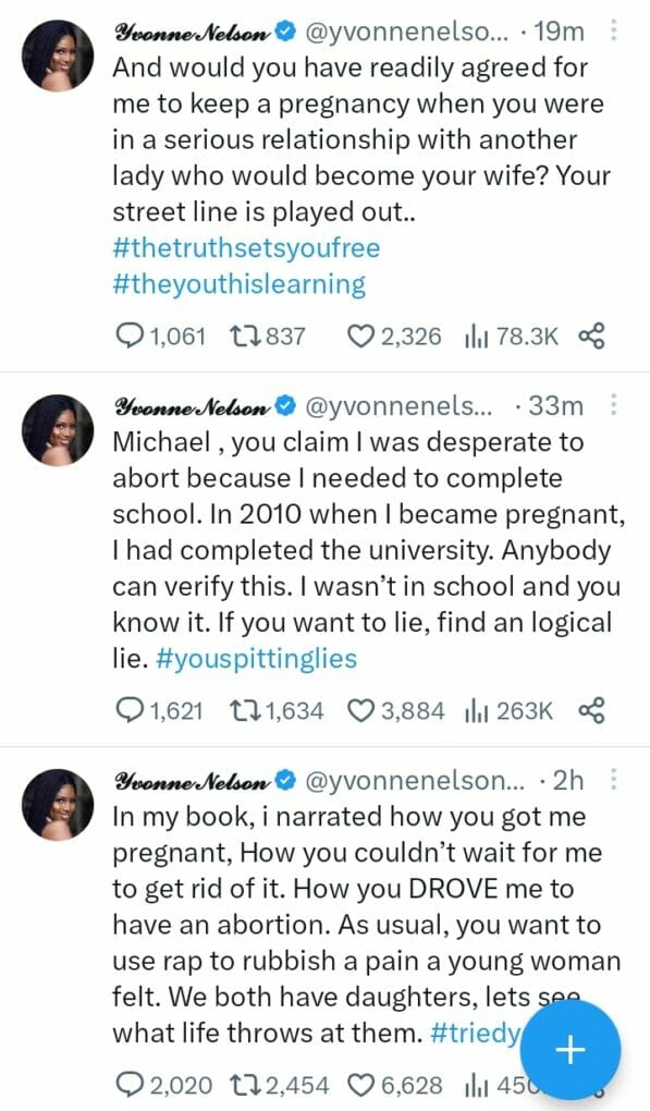 “You want to rubbish a pain a young woman felt” Yvonne Nelson hits back at Sarkodie 1 You want to rubbish a pain a young woman felt Yvonne Nelson slams Sarkodie