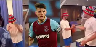Rapper Odumodublvck finally meets West Ham star, Declan Rice (Video)