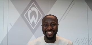 Football Star, Naby Keita Signs For Werder Bremen In Native Attire After Leaving Liverpool