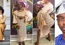 “Your head isn’t correct” – Funke Akindele tells Lateef Adedimeji as he dons feminine outfit in funny video