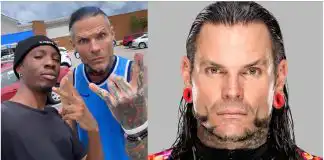 Nigerian singer excited as he runs into WWE legend, Jeff Hardy