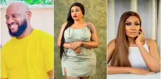 “Someone that insults your wife” – Yul Edochie under fire for hailing and posting Sarah Martins on his page