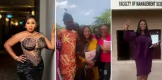 Actress Wumi Toriola ecstatic as she completes her masters degree
