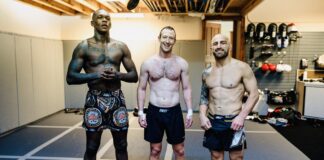 Mark Zuckerberg shows off ripped physique as he trains with Israel Adesanya and Alex Volkanovski for rumoured Elon Musk fight