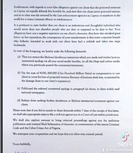 BbNaija's Phyna reacts as Chichi files N100m lawsuit against her over alleged defamation 2 Chichi 2