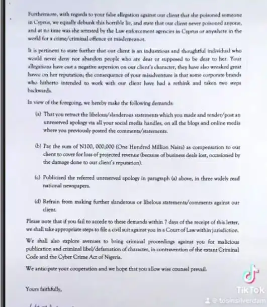 BbNaija's Phyna reacts as Chichi files N100m lawsuit against her over alleged defamation 2 Chichi 2