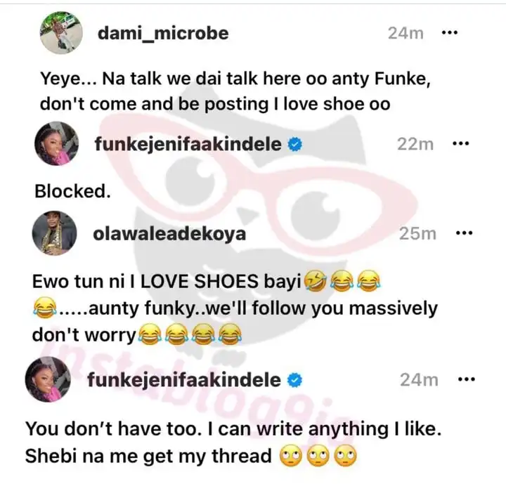 I love shoes Funke Akindele gets dragged as she joins the social app Thread Kemi Filani blog min 1